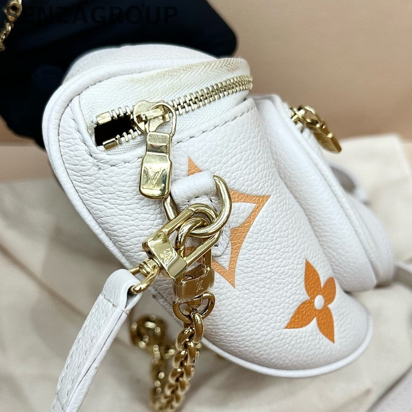 Louis Vuitton Mini Bumbag in White - Classic Women's Crossbody Bag