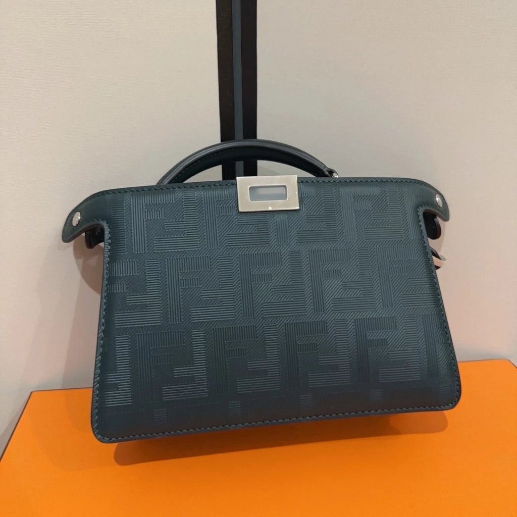 FENDI Peekaboo ISeeU XCross FF Striped Handbag For Women