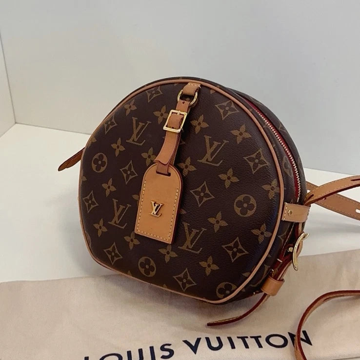 Louis Vuitton Boite Chapeau Souple MM Monogram Shoulder Crossbody Brown