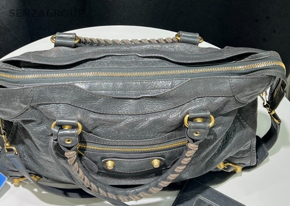 Balenciaga Locomotive bag MM Top Handle 2way Shoulder bag Women Gray