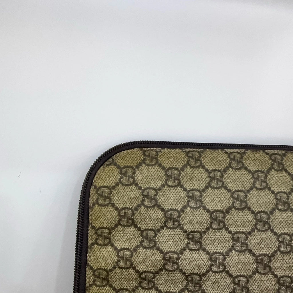 GUCCI Classic Monogram Large Canvas Clutch Bag For Women