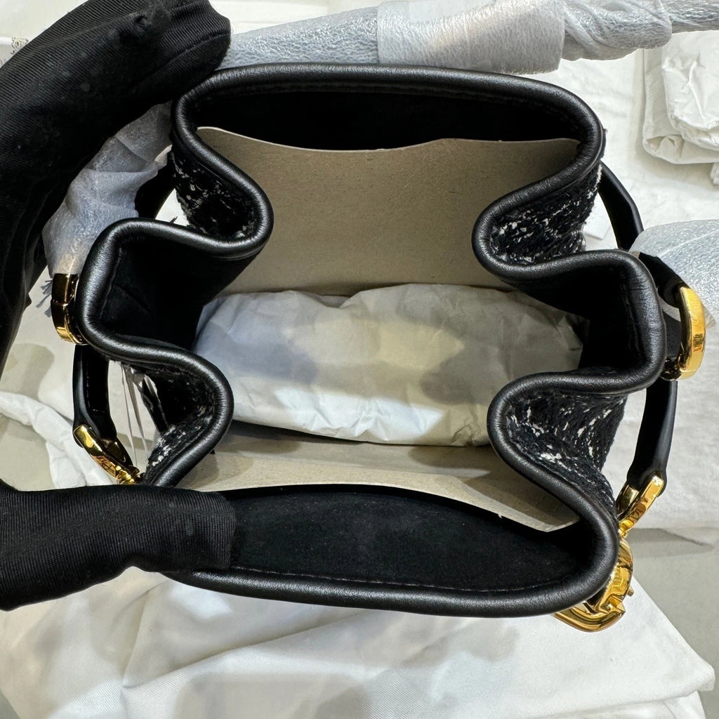 New Dior Medium C'est Tweed Bucket Bag For Women
