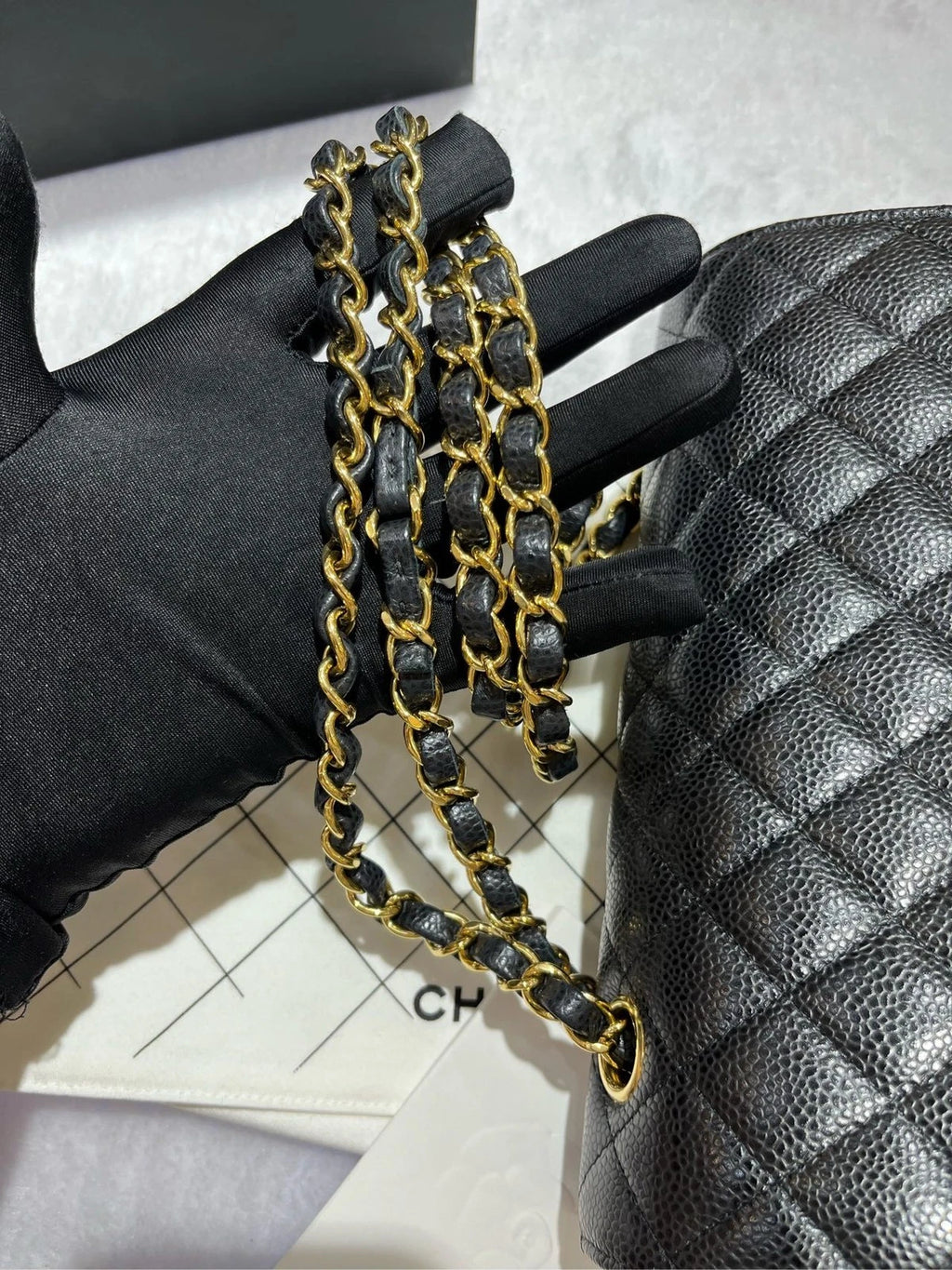 CHANEL CF Small Black Leather Shoulder Bag For Women