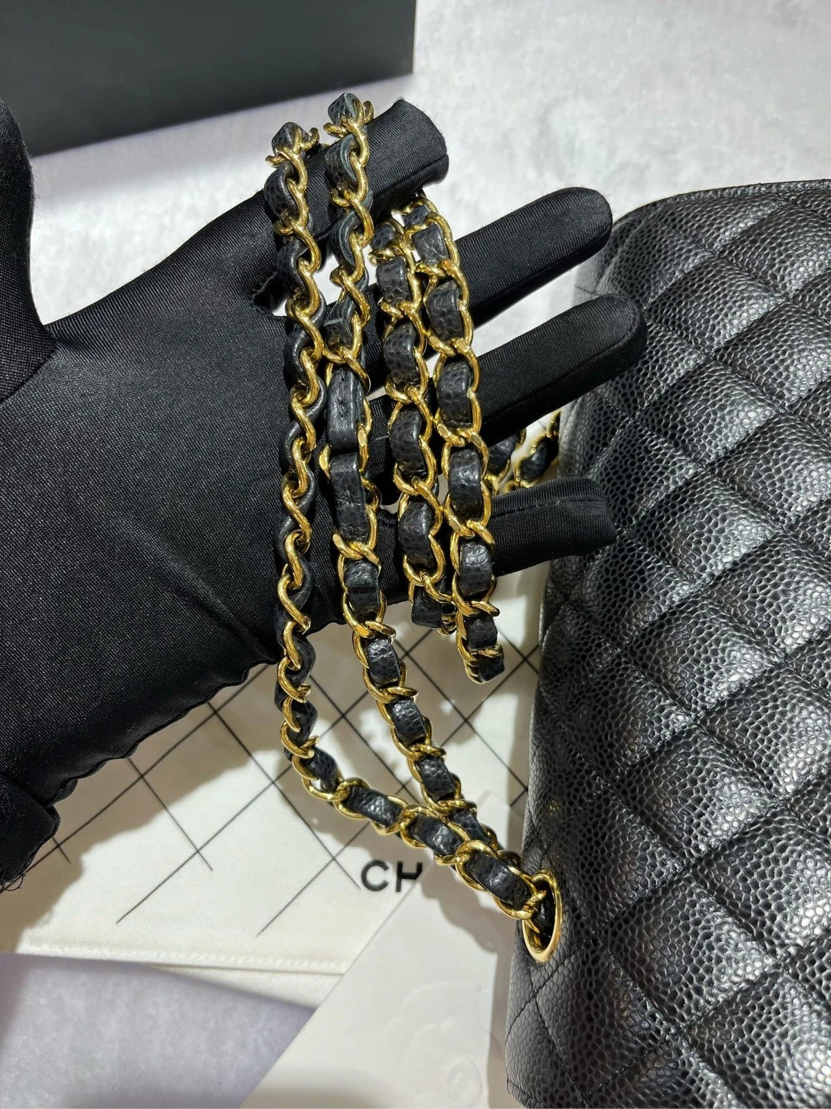 CHANEL CF Small Black Leather Shoulder Bag For Women