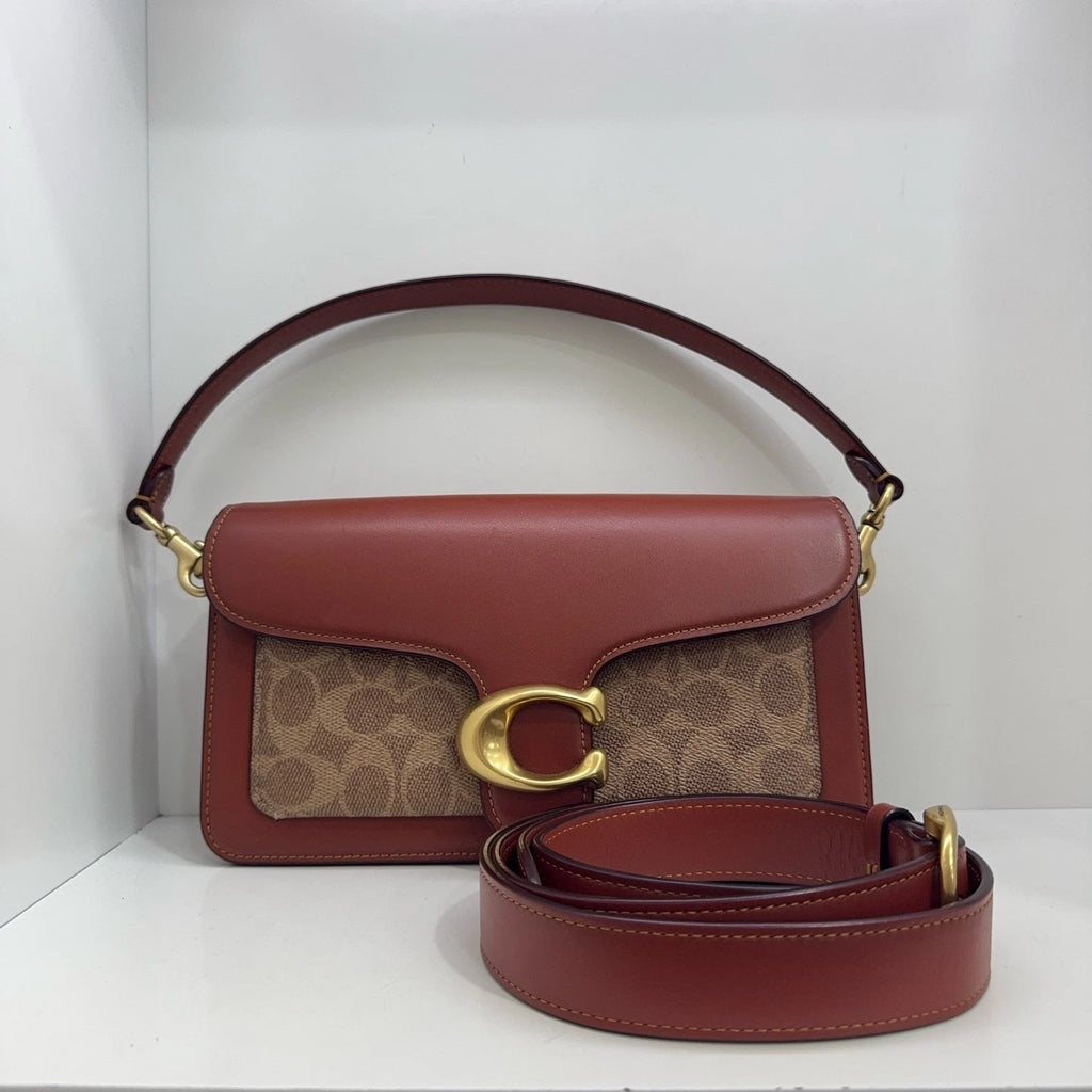 Coach Tabby 26 Women's Logo Leather Shoulder Crossbody Handbag