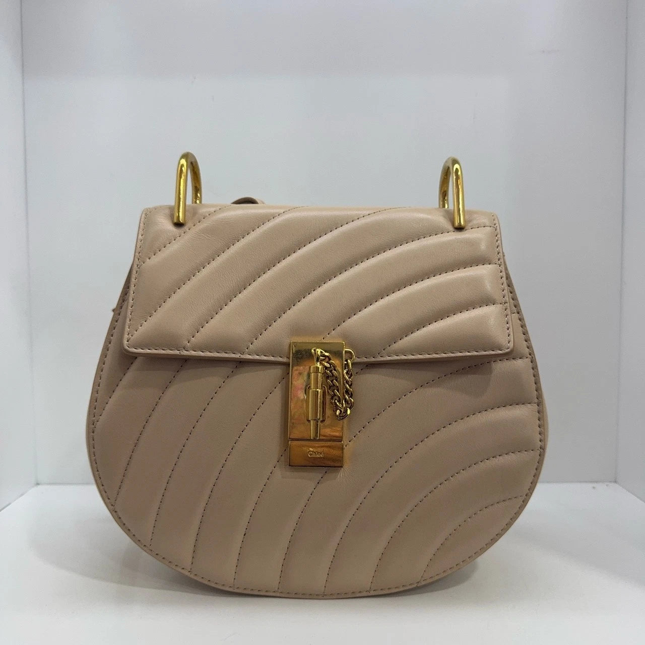 Chloe Pink Lambskin Women's Shoulder Crossbody Bag