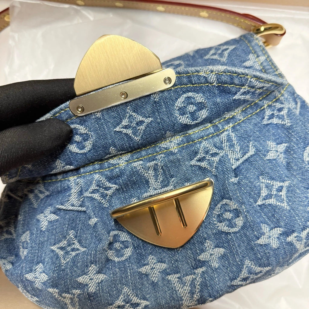 Louis Vuitton Blue Denim Sunset Shoulder Bag For Women