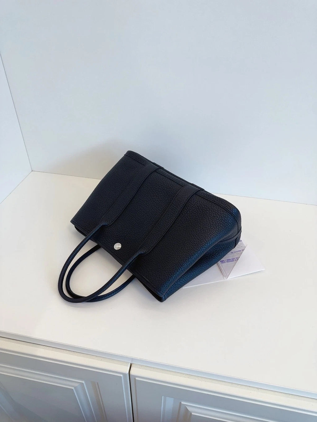 Hermès Garden Party 30 Tote Bag Work Commute Handbag Black Silver