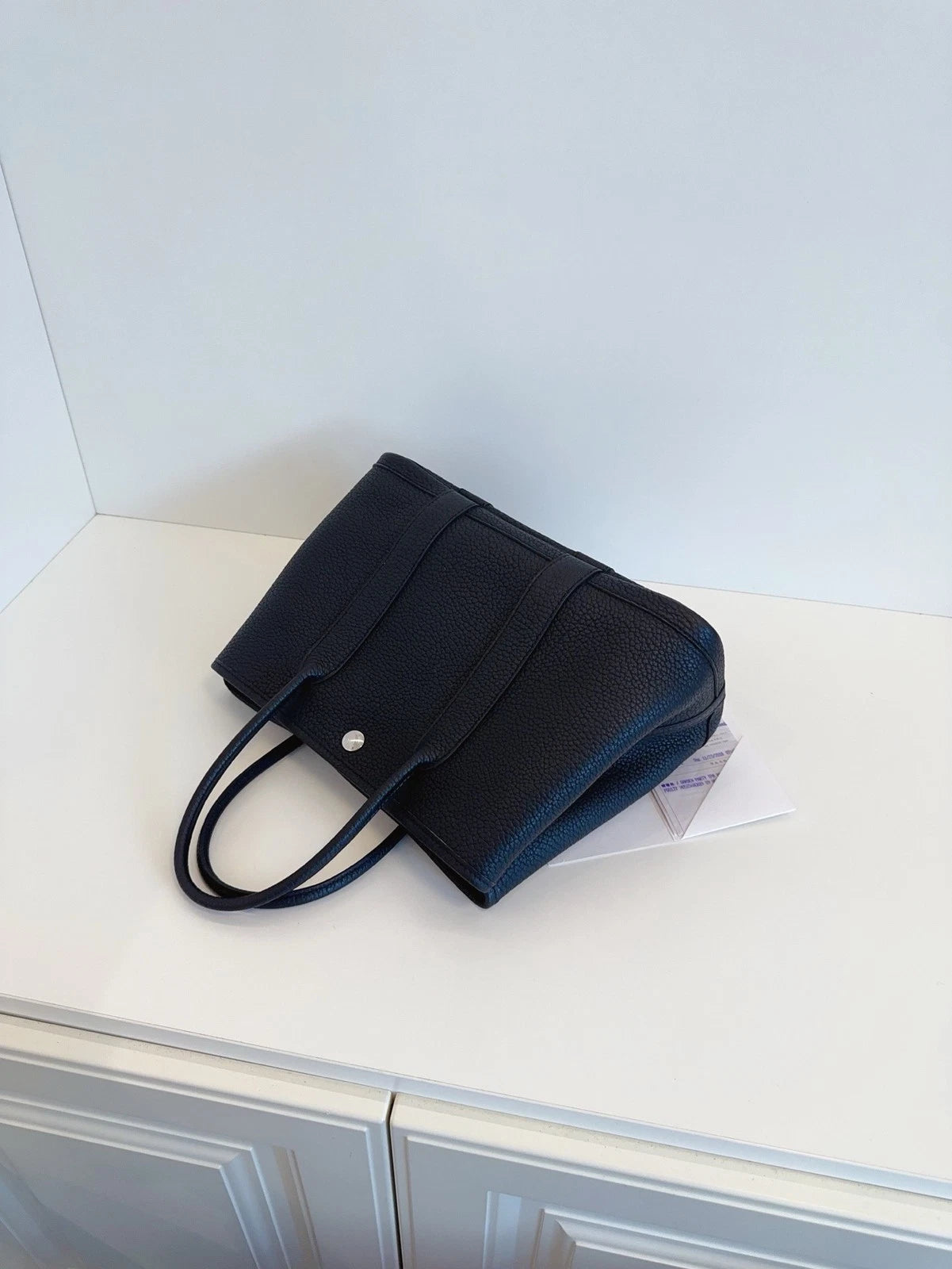 Hermès Garden Party 30 Tote Bag Work Commute Handbag Black Silver