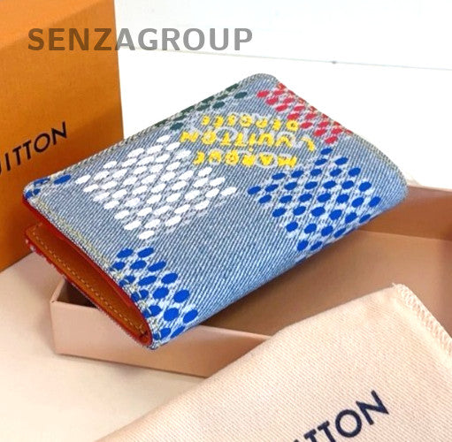 Louis Vuitton Card pack Denim Summer Limited Edition Colorful Chip Version