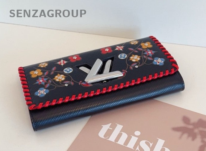 Louis Vuitton Twist Limited Edition Epi Leather Wallet Black
