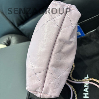 Chanel 22 Bag Mini Pink Gold Hardware Trash Bag Chain Crossbody Women