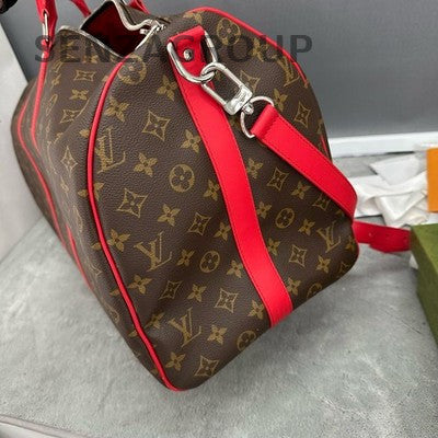 Louis Vuitton Keepall 50 Bandoulière Travel Bag Unisex Classic