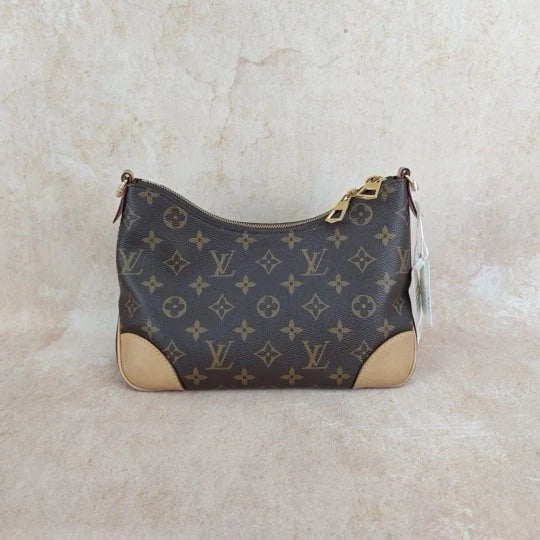 Louis Vuitton Boulogne Monogram Canvas Shoulder Bag Crossbody Excellent