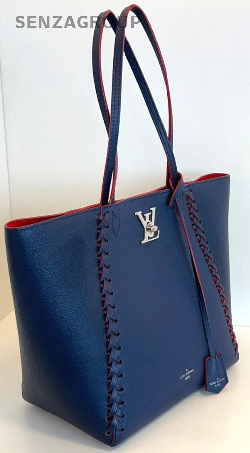 Louis Vuitton Lockme tote Navy Blue Shoulder Handbag Women