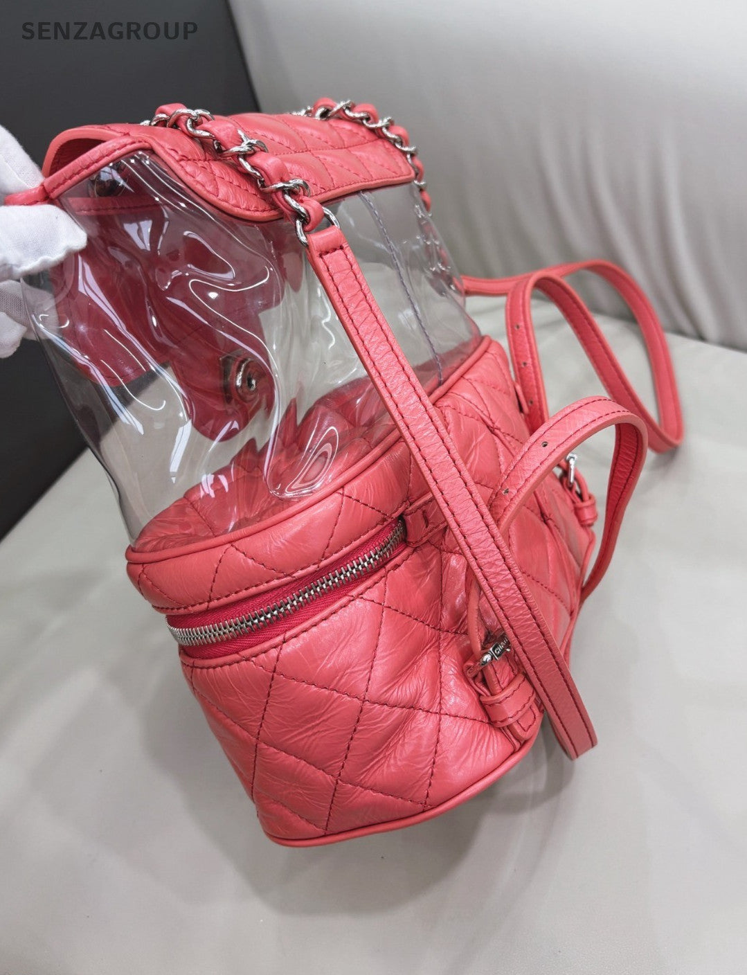 CHANEL Backpack Jelly Diamond pattern Pink Shoulder bag Women