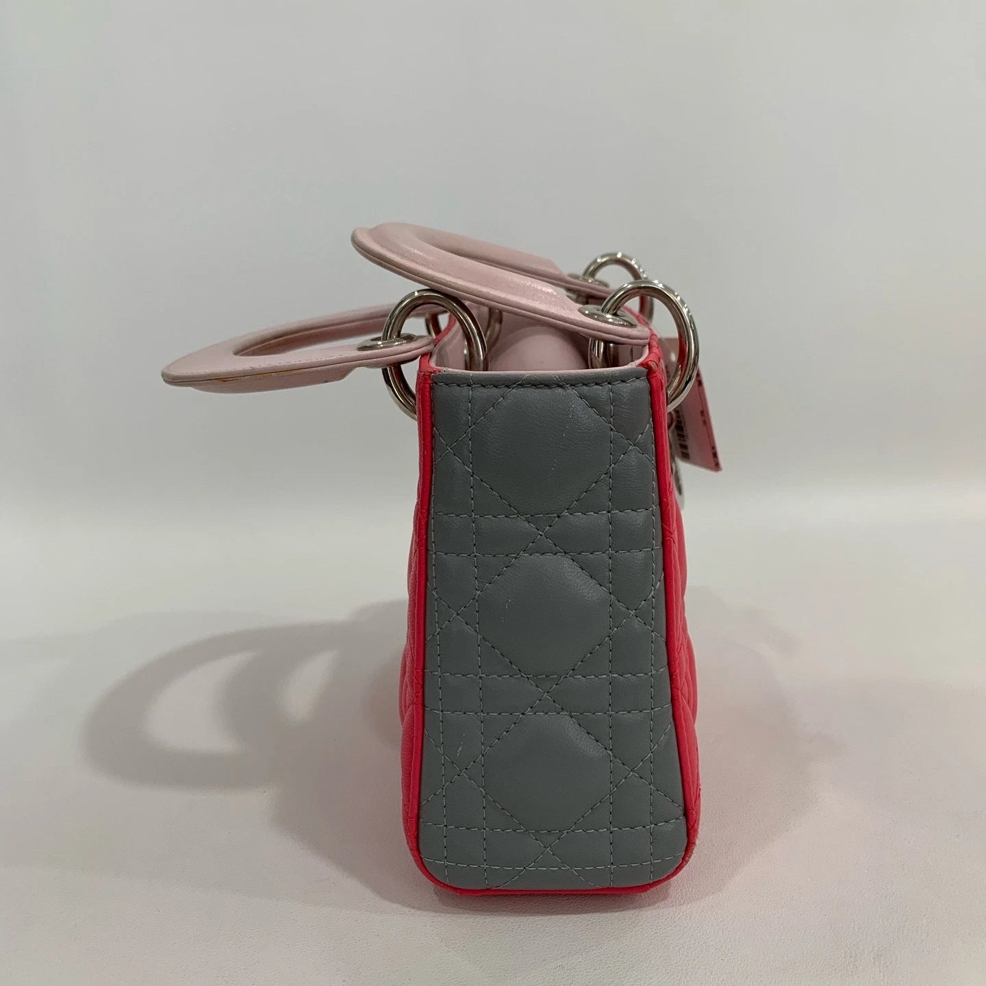 Dior Lady Dior Handbag Top Handle Excellent
