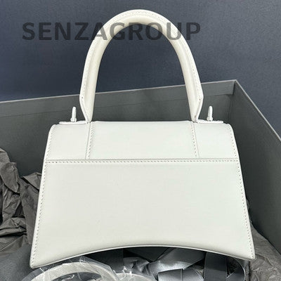 Balenciaga Hourglass PM White Handbag Shoulder Bag Classic Fashion Women