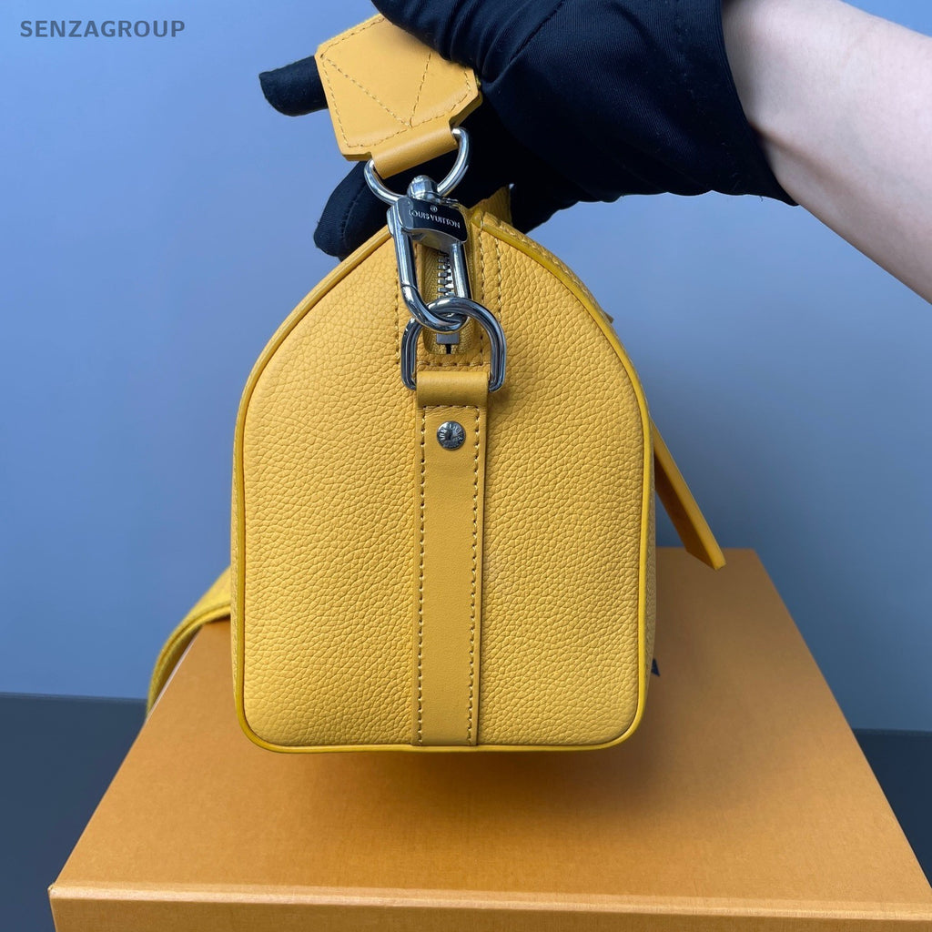 Louis Vuitton City keepall Aerogram Leather Shoulder bag Turmeric yellow