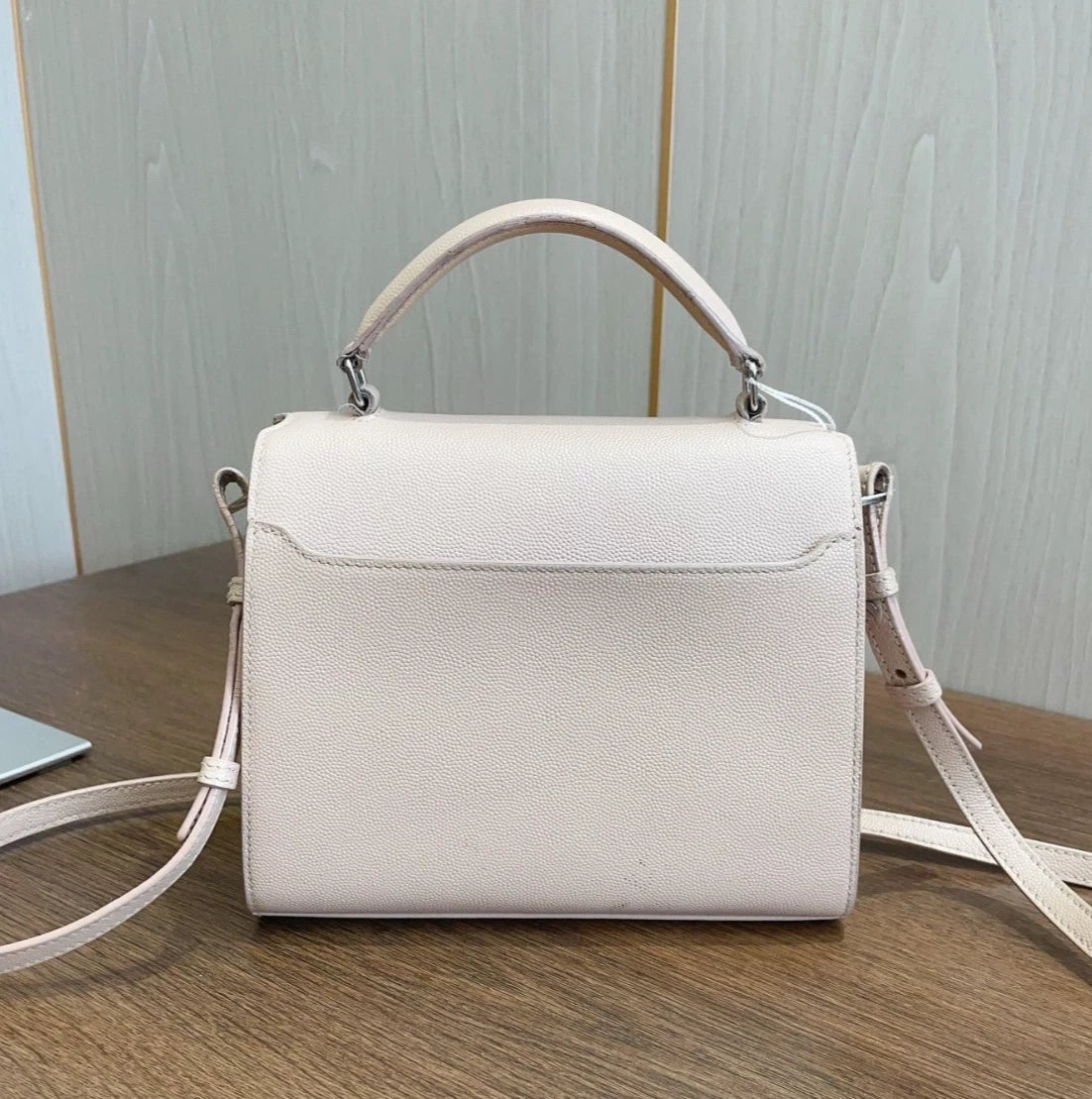 Saint Laurent Message Bag PM Sliver Hardware Top Handle Bag Crossbody Bag Women