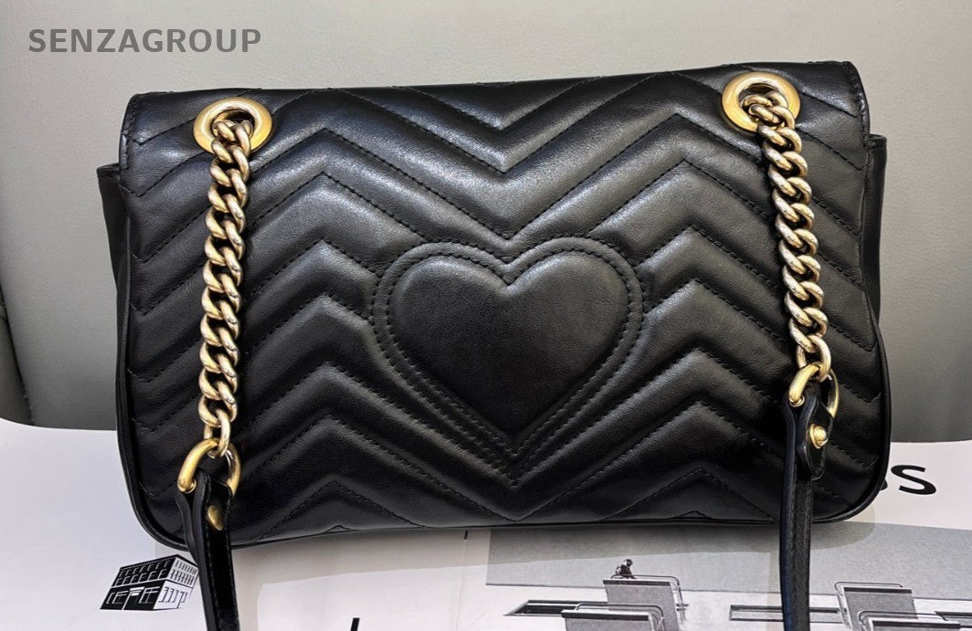 Gucci Marmont26 Shoulder Crossbody Bag Women Balck
