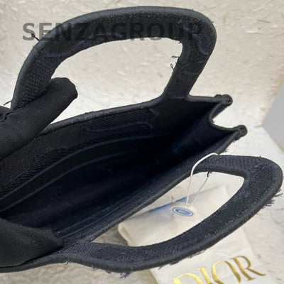 Dior Blue Denim Book Tote Mini Handbag - Classic Women's Tote