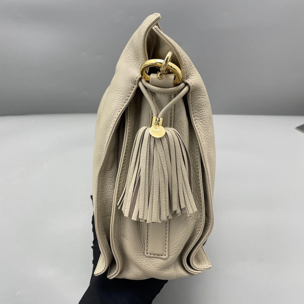 Loewe Flamenco Bucket Bag For Women Light Gray