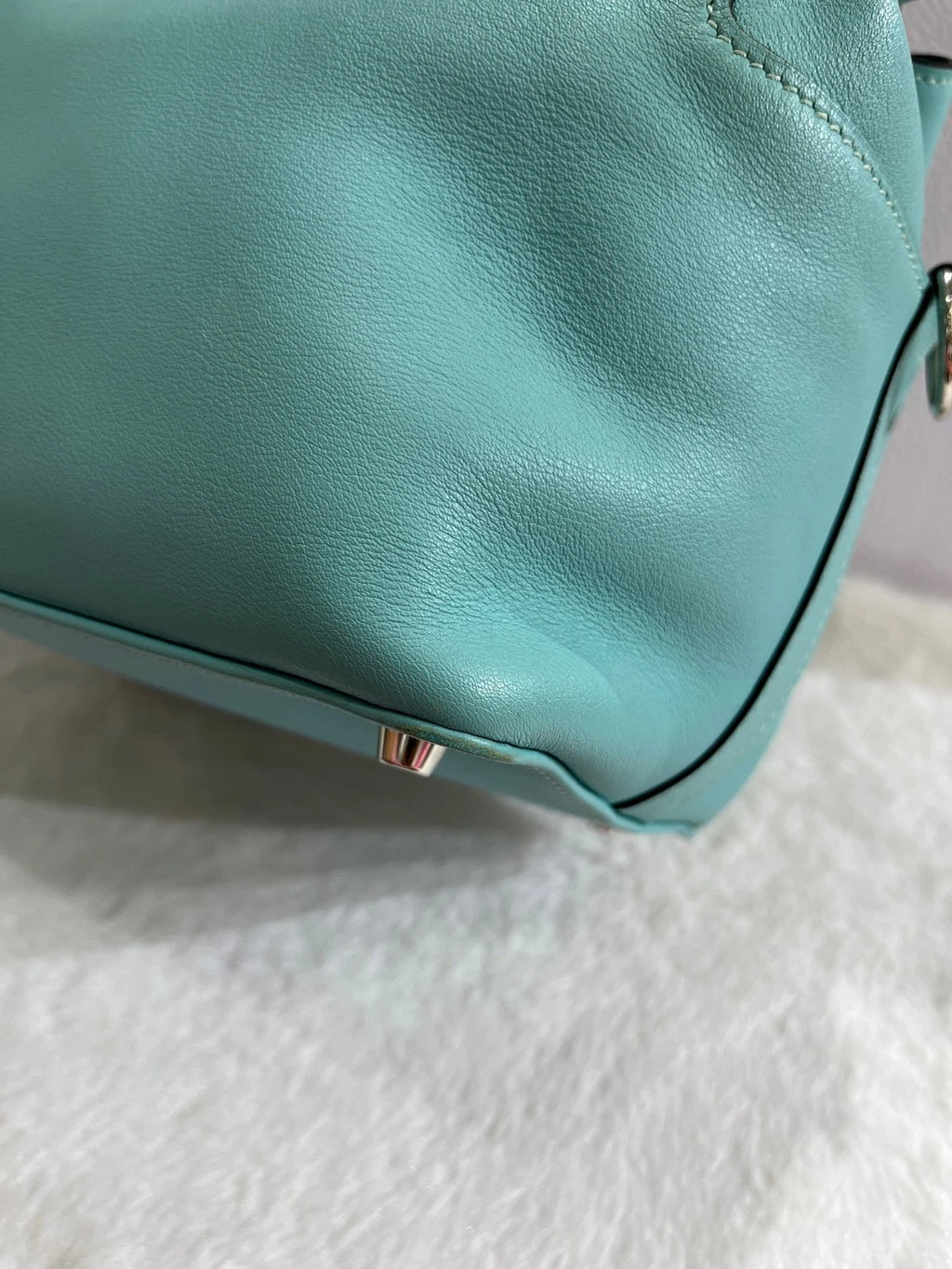 Hermes Toolbox20 Macaron Blue Swift Leather Women Handbag