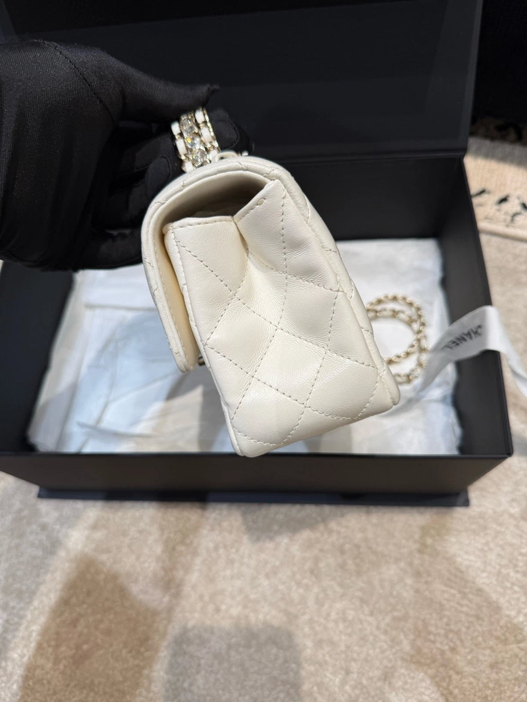 CHANEL Crystal Handle CF Shoulder Handbag For Women