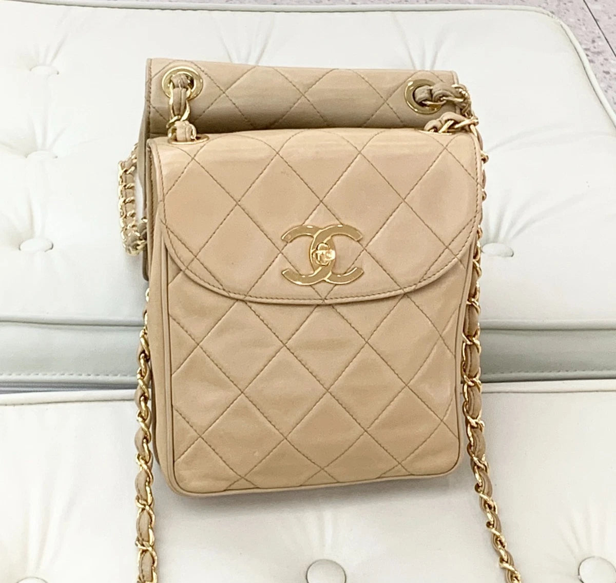 Chanel Vintage Lambskin Camera Bag Shoulder Bag Crossbody Bag Women S
