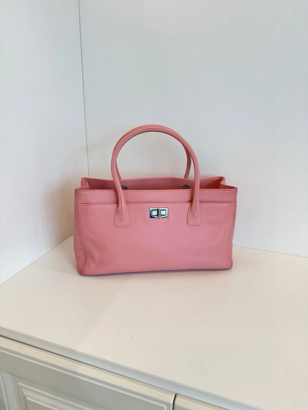 Chanel 2.55 Cerf Pink Leather Tote Bag Excellent
