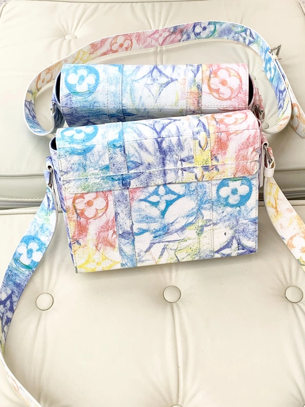 Louis Vuitton Trunk Monogram Calfskin Message Bag Shoulder Bag Crossbody Women S