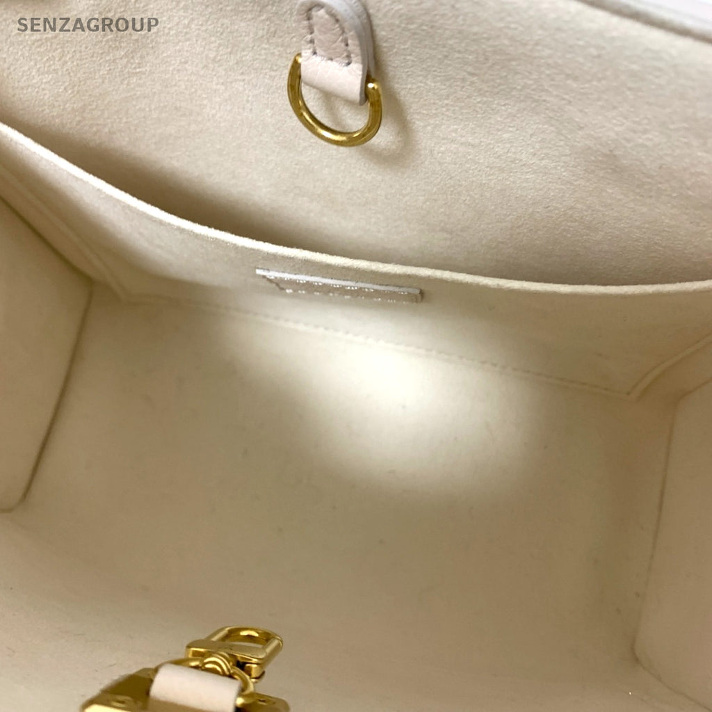 Louis Vuitton Lock & go tote Top Handle bag Calfskin Handbag Women Nude pink