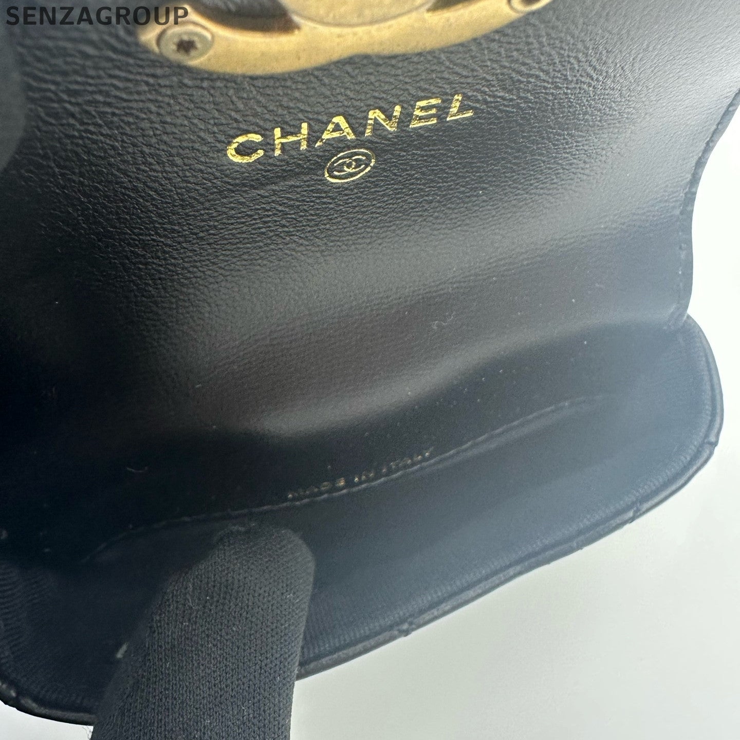 Chanel Black Gold Chain Mini Crossbody Bag Classic Fashion Women