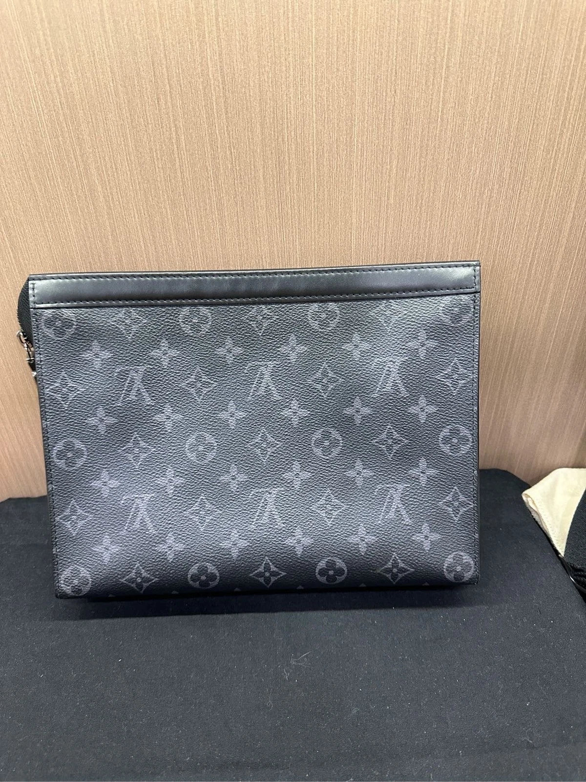 Louis Vuitton Black Epi Clutch Voyage For Women