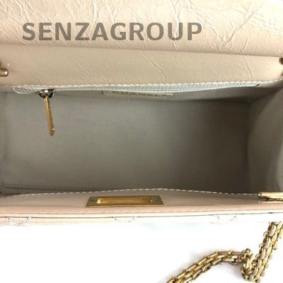 Chanel Quilted Tote Bag with Chain Strap, Beige Gold Hardware, Classic Women's