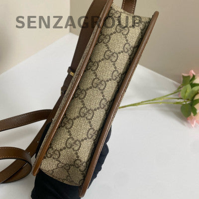 Gucci Retro GG Camera Bag Beige Brown Unisex Crossbody