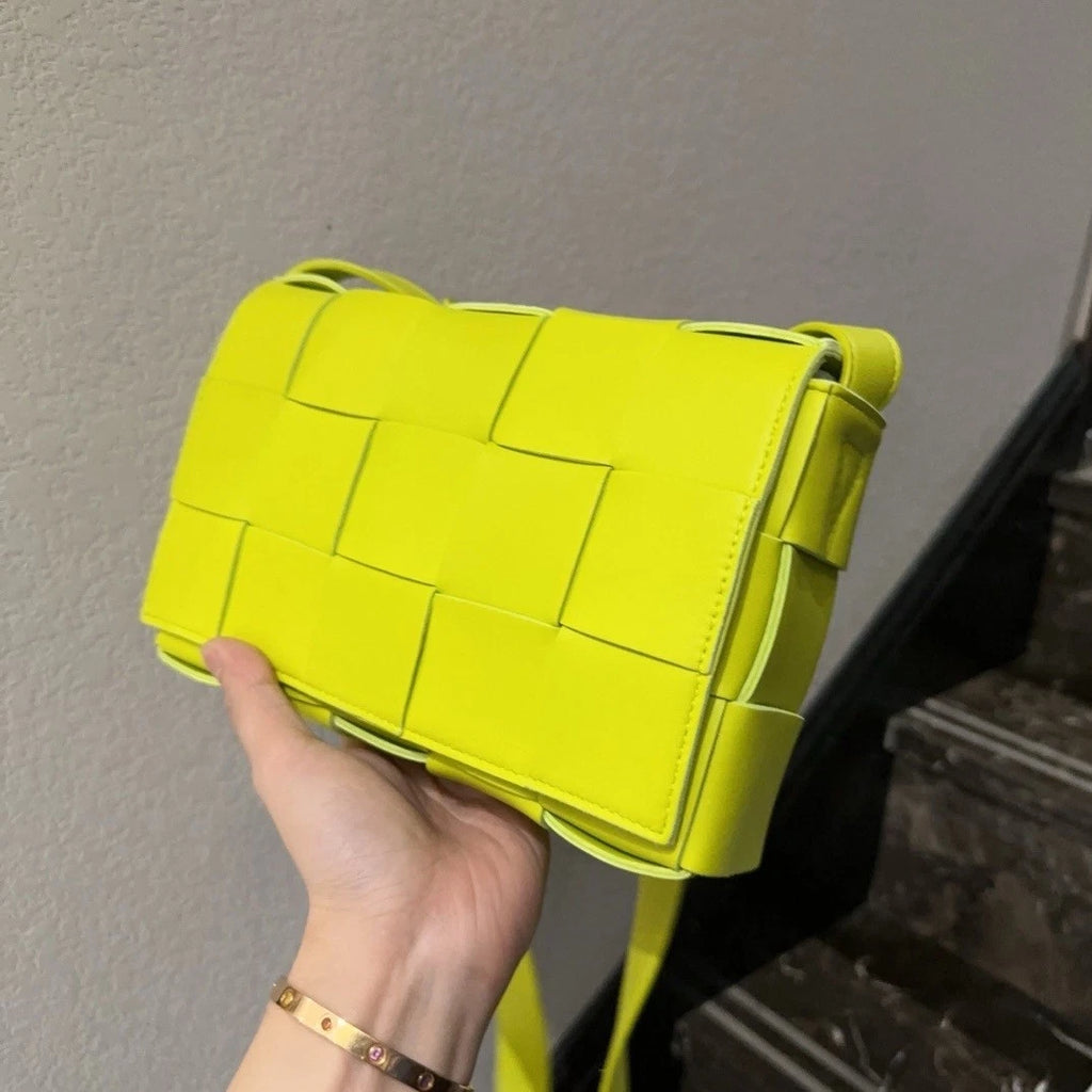 Bottega Veneta Cassette 15-grid Lambskin Crossbody Clutch Women