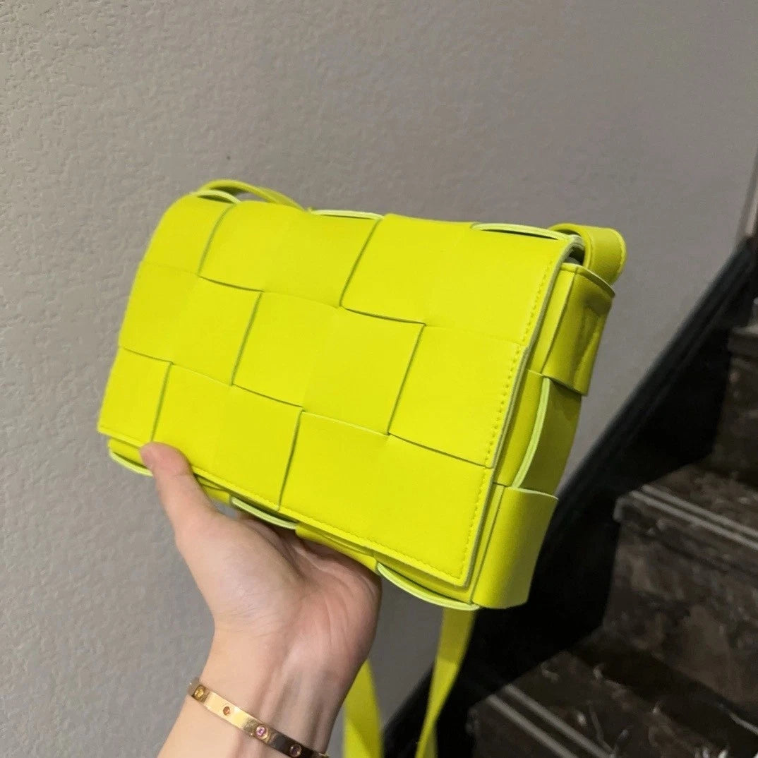 Bottega Veneta Cassette 15-grid Lambskin Crossbody Clutch Women