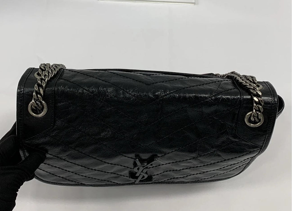 Saint Laurent Logo Leather Shoulder Bag For Women
