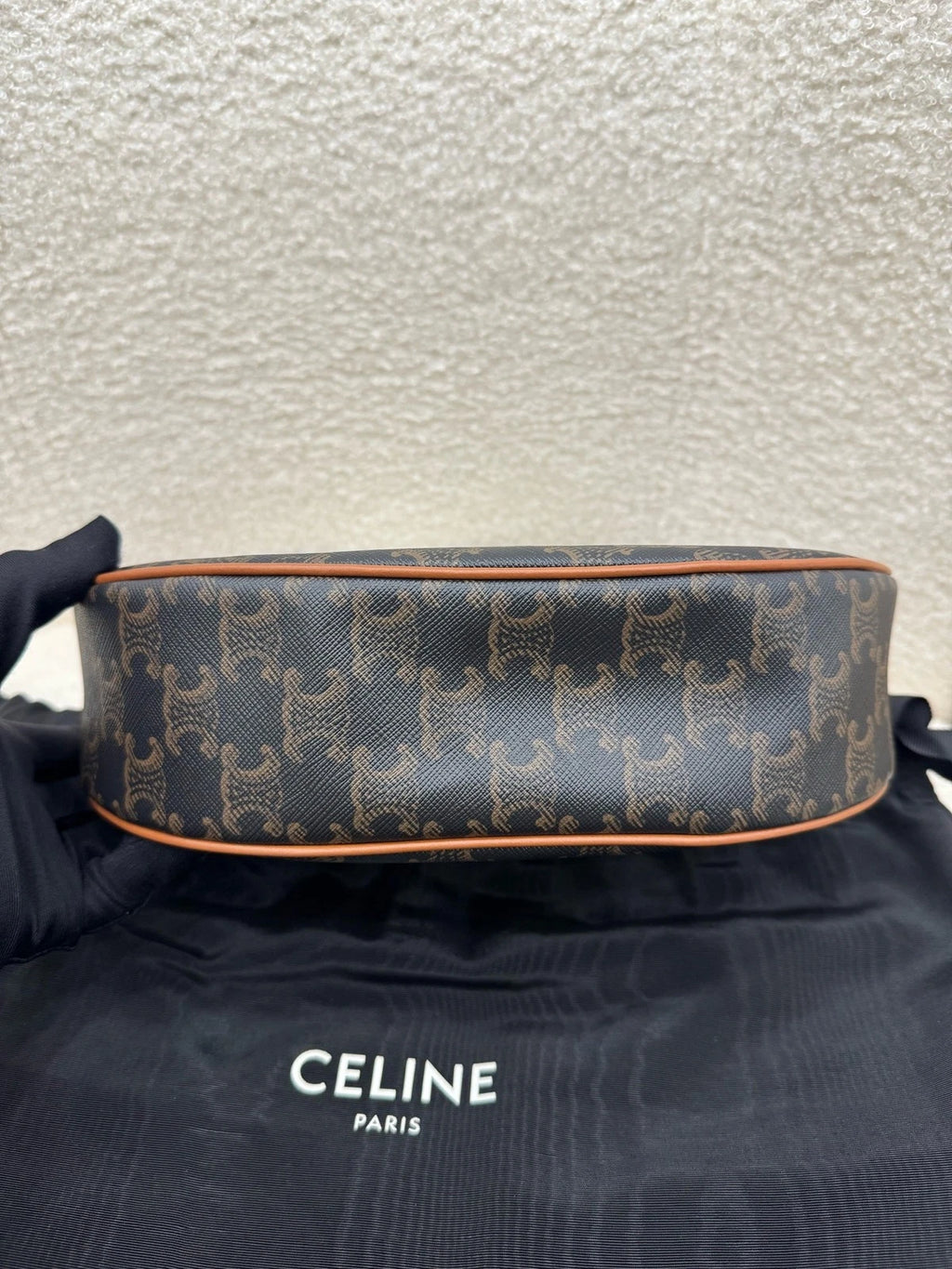 CELINE Ava Classic Monogram Canvas Shoulder Bag For Women