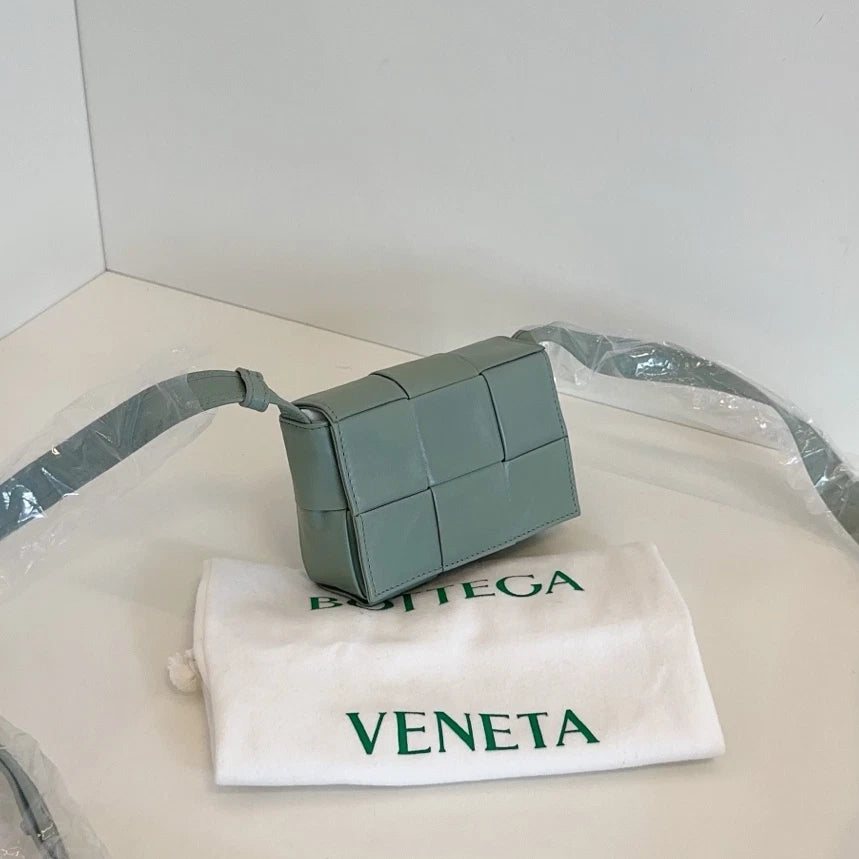 Bottega Veneta Candy Cassette Mini Crossbody Green Women Classic