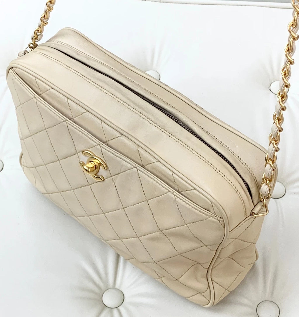 Chanel Lambskin 2Ways Shoulder Bag Crossbody Bag Women S