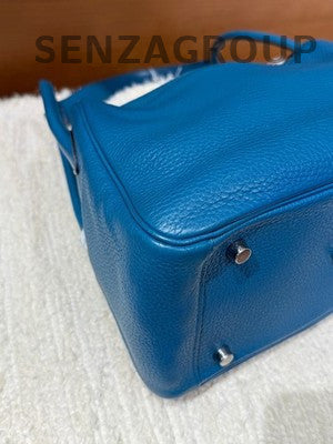 Hermès Lindy 26 Blue Silver Handbag - Classic Women's Fashion