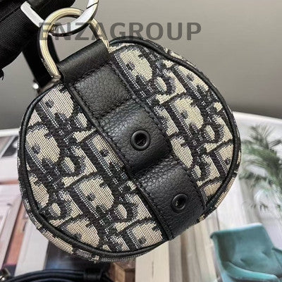 Dior Oblique Roller Black Silver Hardware Shoulder Bag Classic