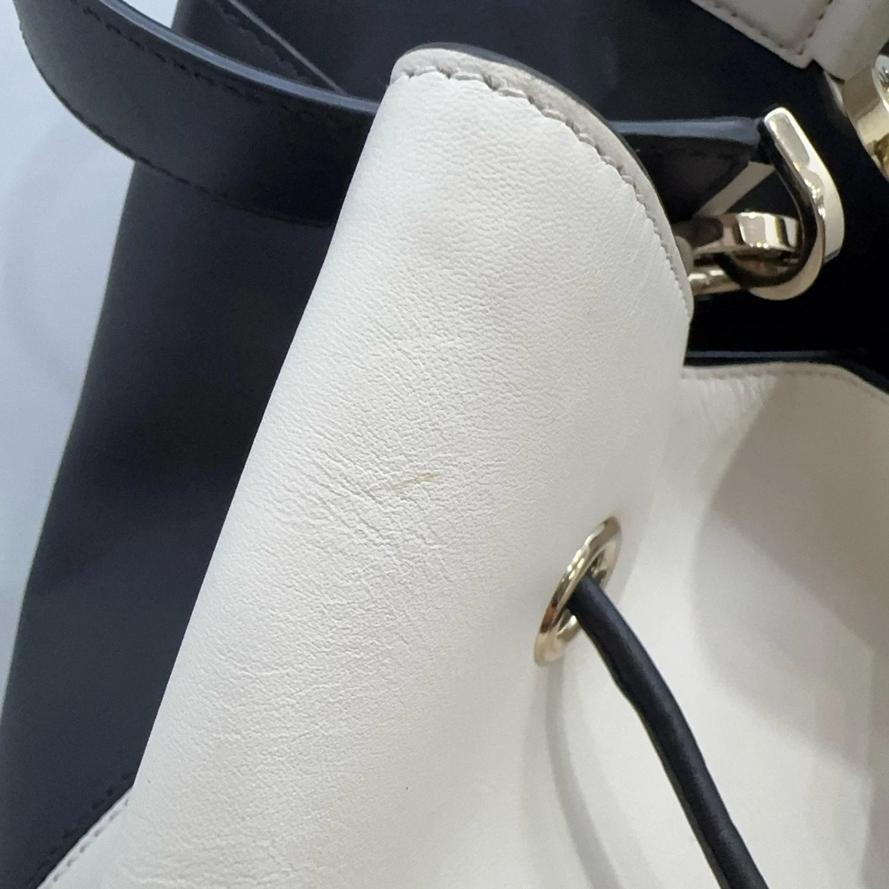 Bvlgari Black White Two-tone Panda Bucket Crossbody Handbag For Women