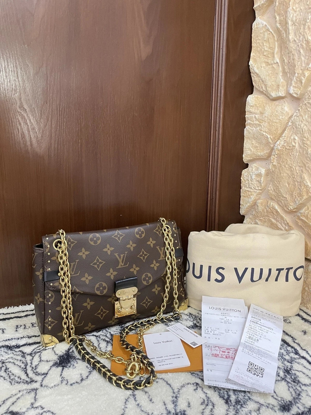 Louis Vuitton Trunkie Monogram Canvas Handbag For Women