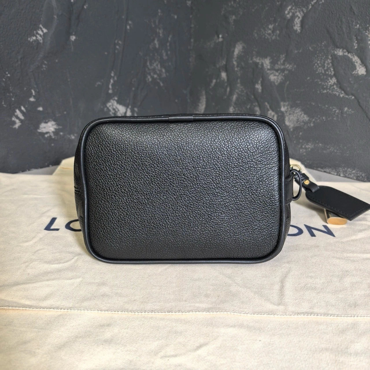 Louis Vuitton Allin BB Black Leather Shoulder Bag Top Handle Bag Women