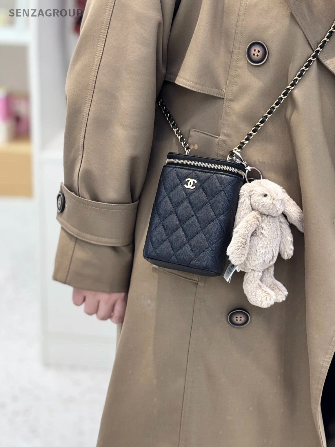 CHANEL CC Chain Calfskin Shoulder bag Crossbody Black
