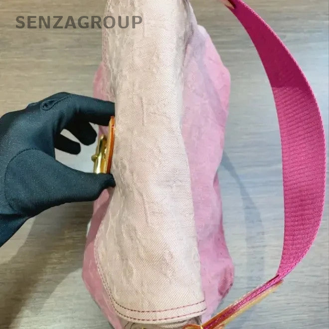 SJ0001 Louis Vuitton Denim Shoulder Bags Sunrise PM Pink Monogram